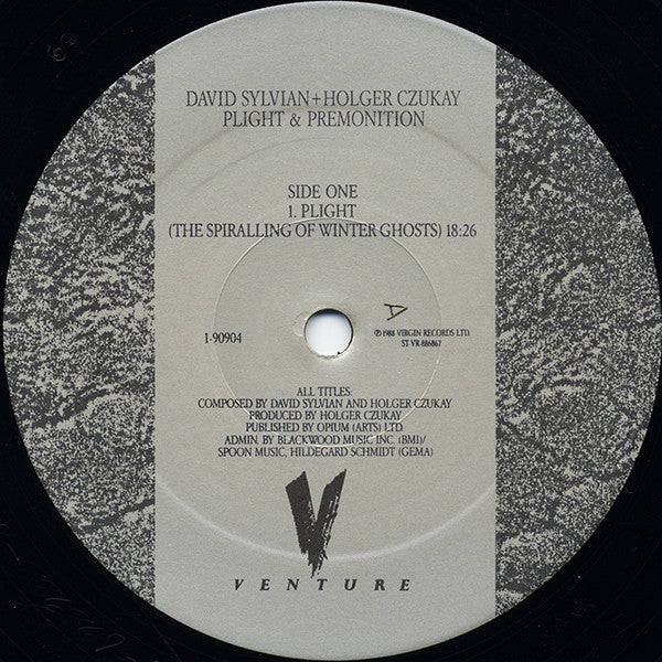 David Sylvian + Holger Czukay : Plight & Premonition (LP, Album, ARC)