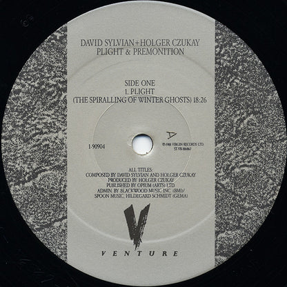 David Sylvian + Holger Czukay : Plight & Premonition (LP, Album, ARC)