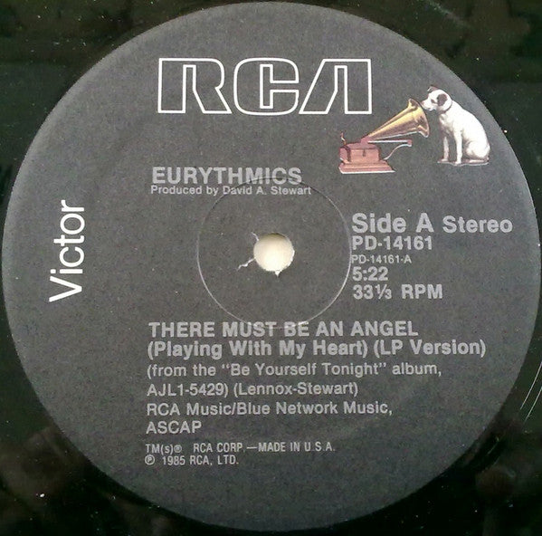 Eurythmics : There Must Be An Angel (Playing With My Heart) (12", Single)