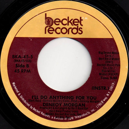 Denroy Morgan : I'll Do Anything For You (7", Styrene)