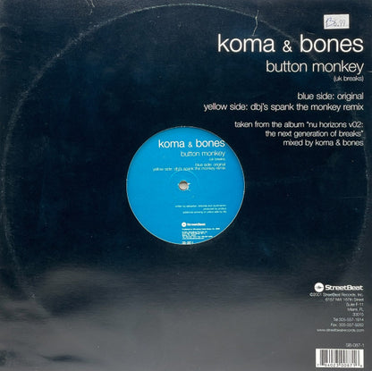 Koma & Bones : Button Monkey (12")