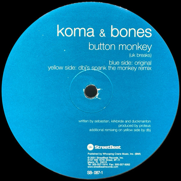 Koma & Bones : Button Monkey (12")
