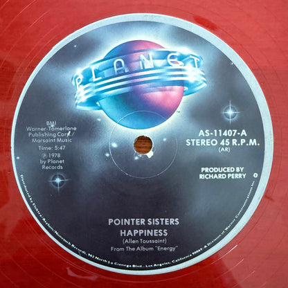 Pointer Sisters : Happiness (12", Red)