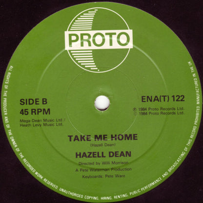 Hazell Dean : Back In My Arms (Once Again) (12")