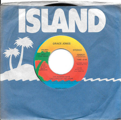 Grace Jones : The Hunter Gets Captured By The Game (7", Mono, Promo)