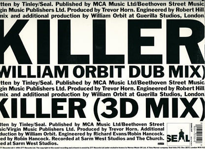 Seal : Killer...Dance (12", Single)
