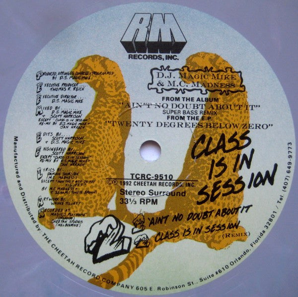 DJ Magic Mike & MC Madness : Class Is In Session (12", Pur)