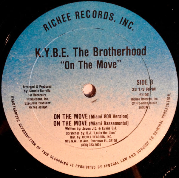 K.Y.B.E. The Brotherhood : On The Move (12")