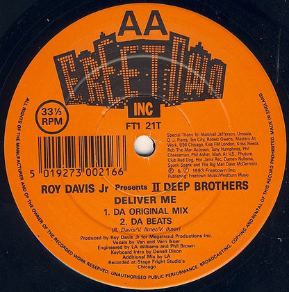 Roy Davis Jr. Presents II Deep Brothers : Deliver Me (12")