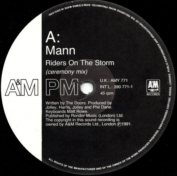 Mann. : Riders On The Storm (12")