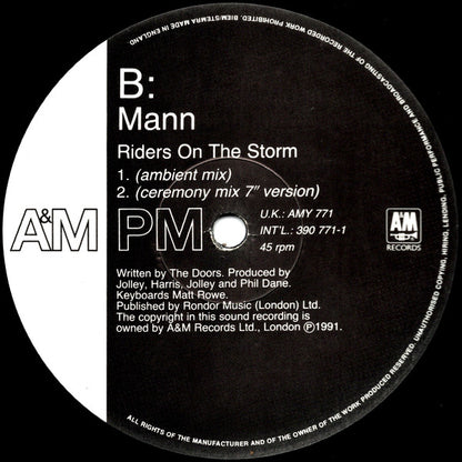 Mann. : Riders On The Storm (12")