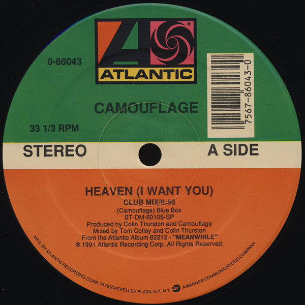 Camouflage : Heaven (I Want You) (12")