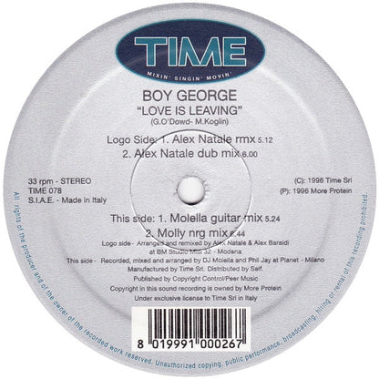 Boy George : Love Is Leaving (12")