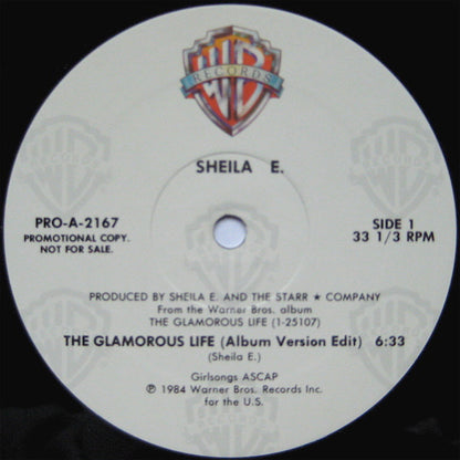 Sheila E. : The Glamorous Life (12", Promo)
