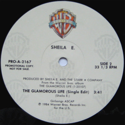 Sheila E. : The Glamorous Life (12", Promo)