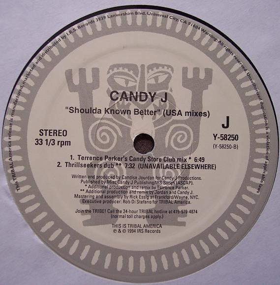Candy J : Shoulda Known Better (USA Mixes) (12")