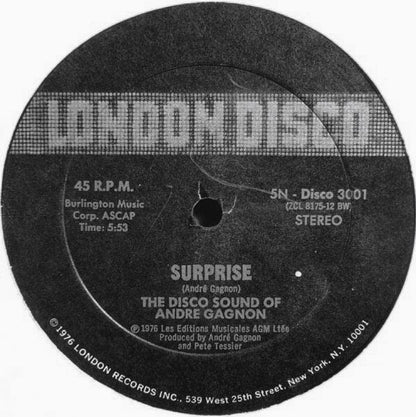 The Disco Sound Of Andre Gagnon* : Surprise / Wow (12")