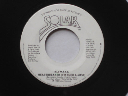 Klymaxx : Heartbreaker (I'm Such A Mess) (7", Mono, Promo)