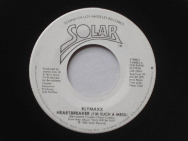 Klymaxx : Heartbreaker (I'm Such A Mess) (7", Mono, Promo)