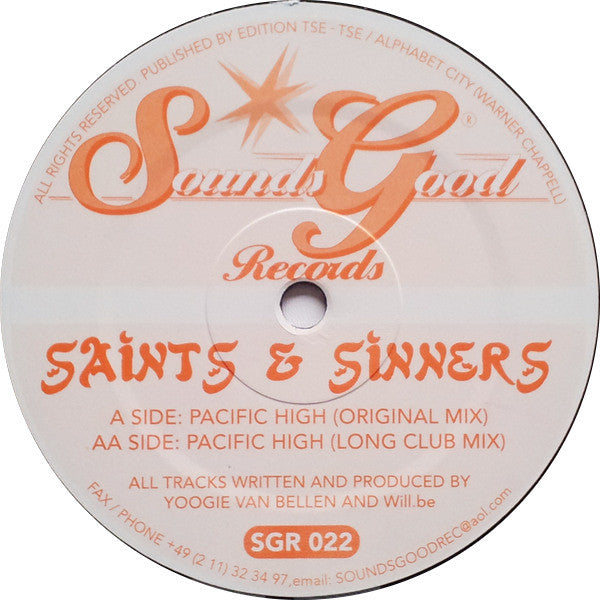 Saints & Sinners : Pacific High (12")
