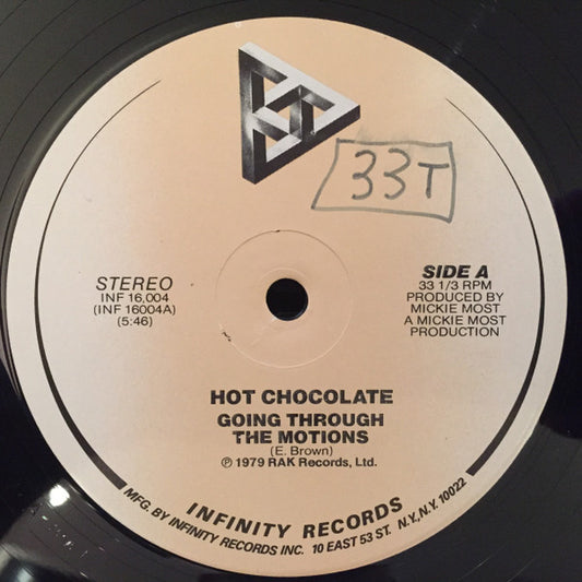 Hot Chocolate : Going Through The Motions (12")