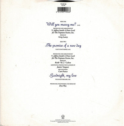 Paula Abdul : Will You Marry Me? (12", Single)