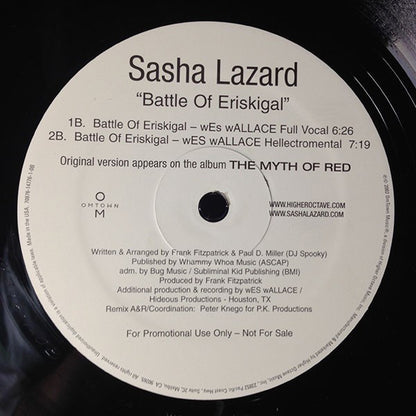 Sasha Lazard : Battle Of Erishkigal (12", Promo)