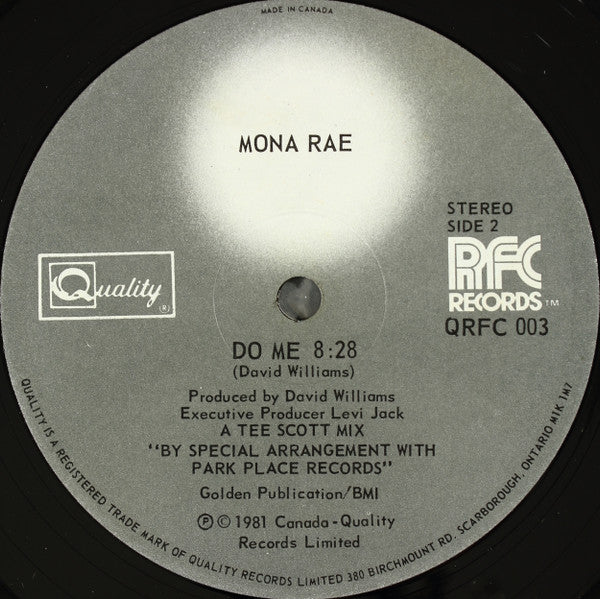Mona Rae : Do Me (12")