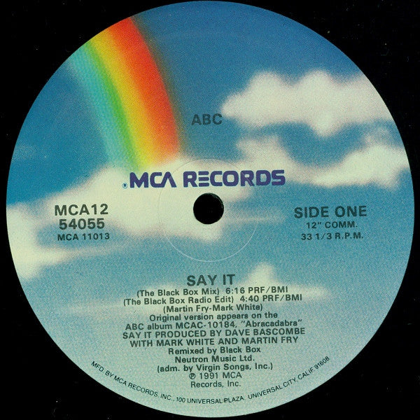 ABC : Say It (12", Single)