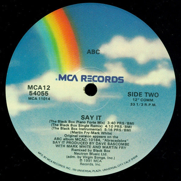 ABC : Say It (12", Single)