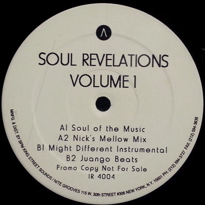 Nick Jones : Soul Revelations Volume 1 (12", Promo)