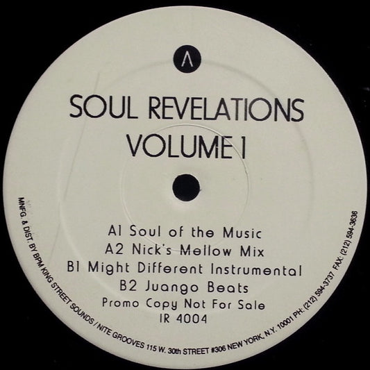 Nick Jones : Soul Revelations Volume 1 (12", Promo)