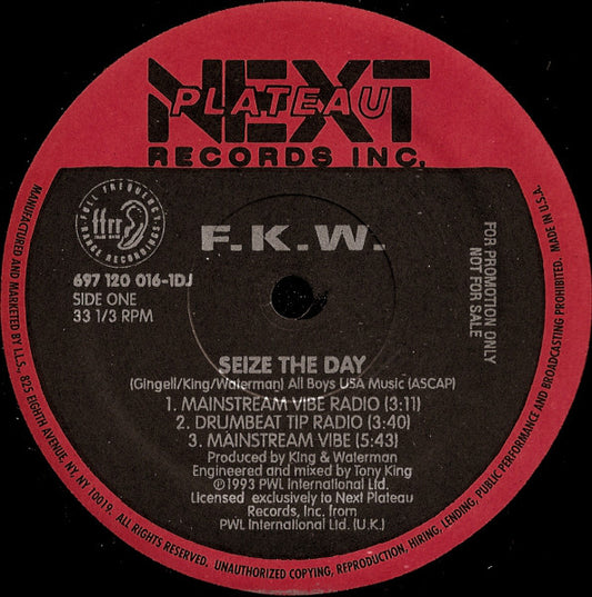 F.K.W.* : Seize The Day (12", Maxi, Promo)