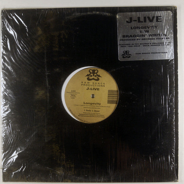 J-Live : Longevity / Braggin' Writes (12", Ltd)