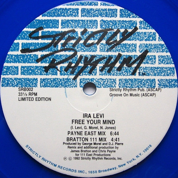 Ira Levi : Free Your Mind (12", Ltd, Blu)