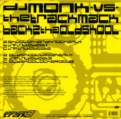 DJ Monk vs. The Track Mack : Back 2 Tha Old Skool (12")