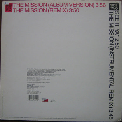 Special Ed : The Mission / See It Ya (12", Single)