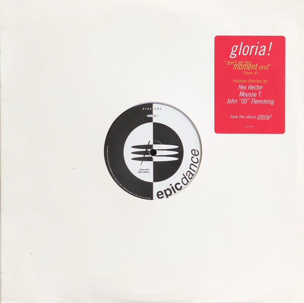 Gloria Estefan : Don't Let This Moment End (12", Single, Promo, #1)