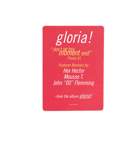Gloria Estefan : Don't Let This Moment End (12", Single, Promo, #1)