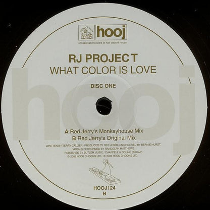 RJ Project : What Color Is Love  (12", 1/2)