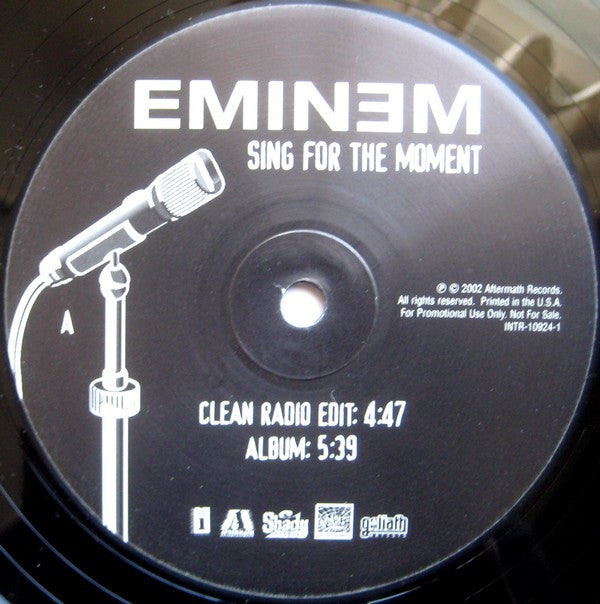 Eminem : Sing For The Moment (12", Promo)