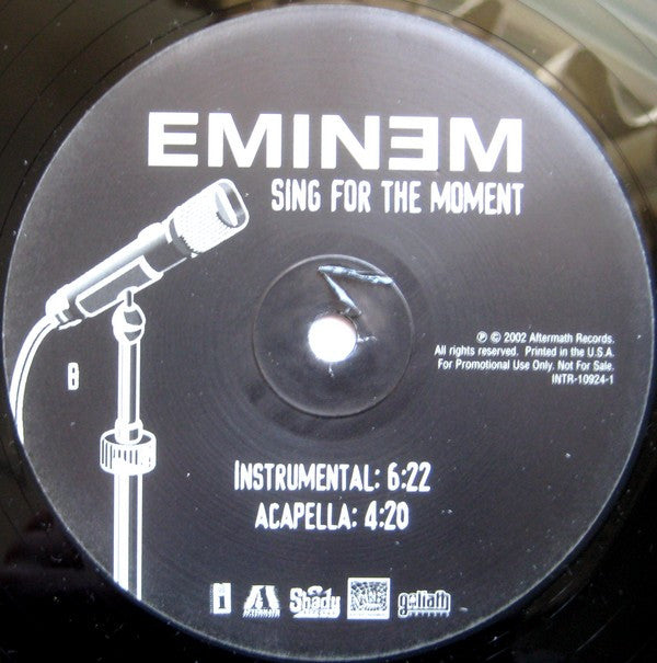 Eminem : Sing For The Moment (12", Promo)