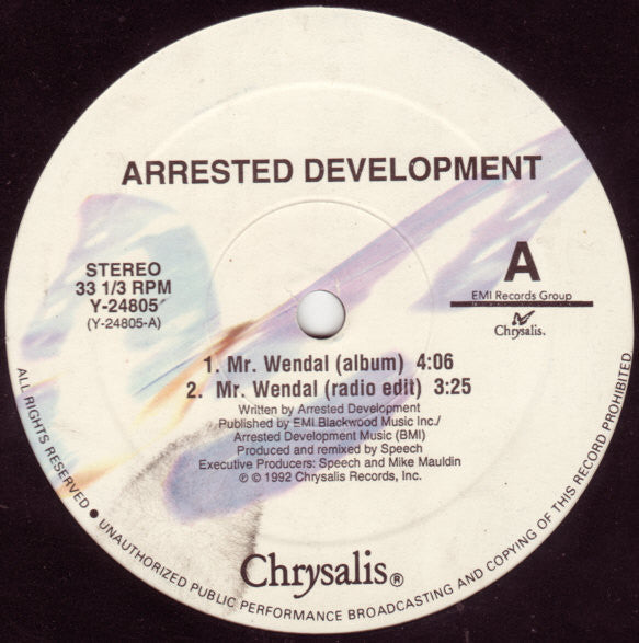 Arrested Development : Mr. Wendal (12")
