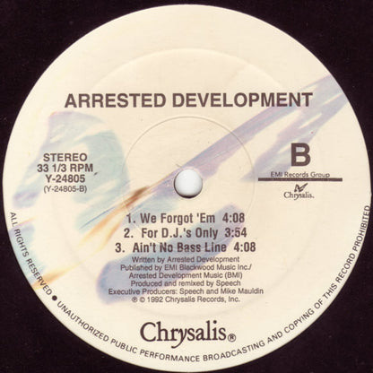 Arrested Development : Mr. Wendal (12")