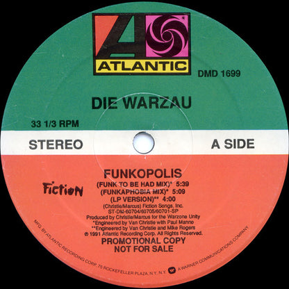 Die Warzau : Funkopolis (12", Single, Promo)