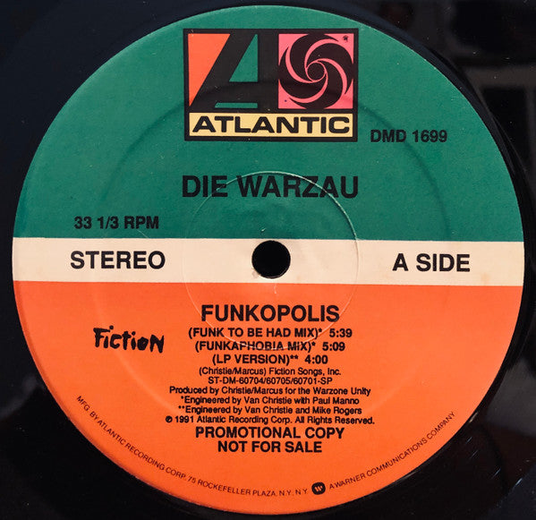 Die Warzau : Funkopolis (12", Single, Promo)