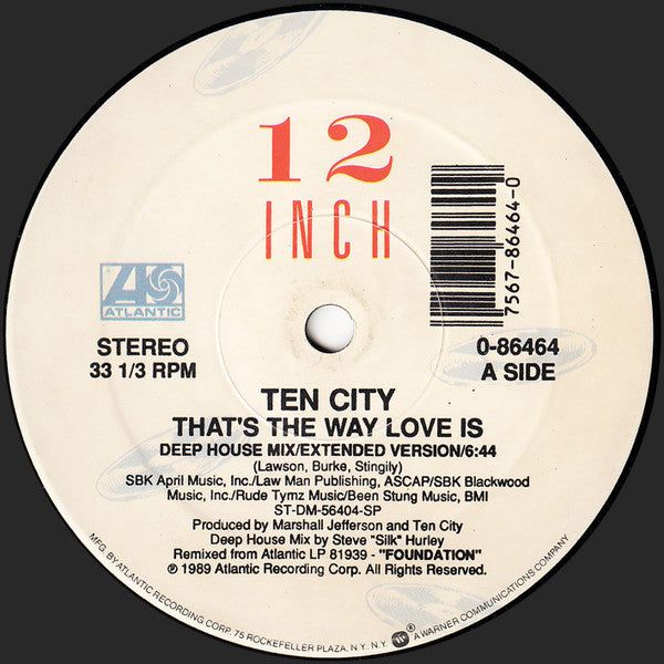Ten City : That's The Way Love Is (12")