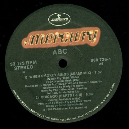 ABC : When Smokey Sings (12", Single)