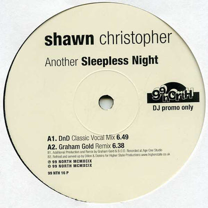 Shawn Christopher : Another Sleepless Night (2x12", Promo)
