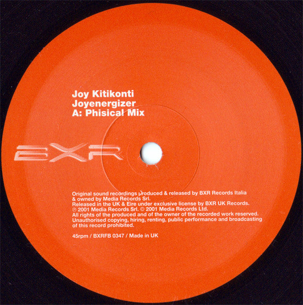 Joy Kitikonti : Joyenergizer (12", Par)